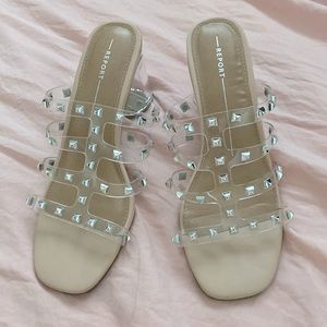 Report Clear Strap Heels